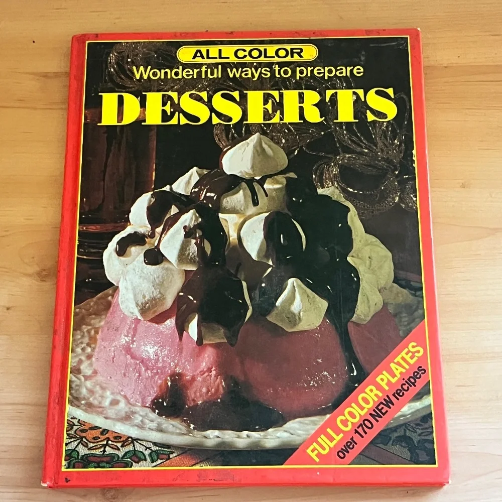 ALL COLOR Wonderful ways to prepare DESSERTS, Vintage Collectible Books